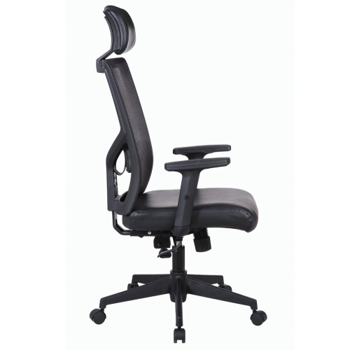 Кресло офисное Brabix Spectrum ER-402 сетка/экокожа, черное 531836 фото 10